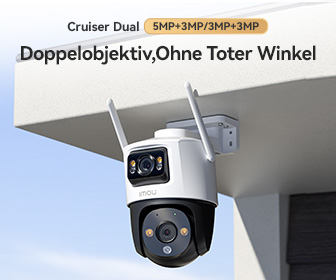 Anzeige für die Imou Cruiser Dual Kamera mit Doppelobjektiv